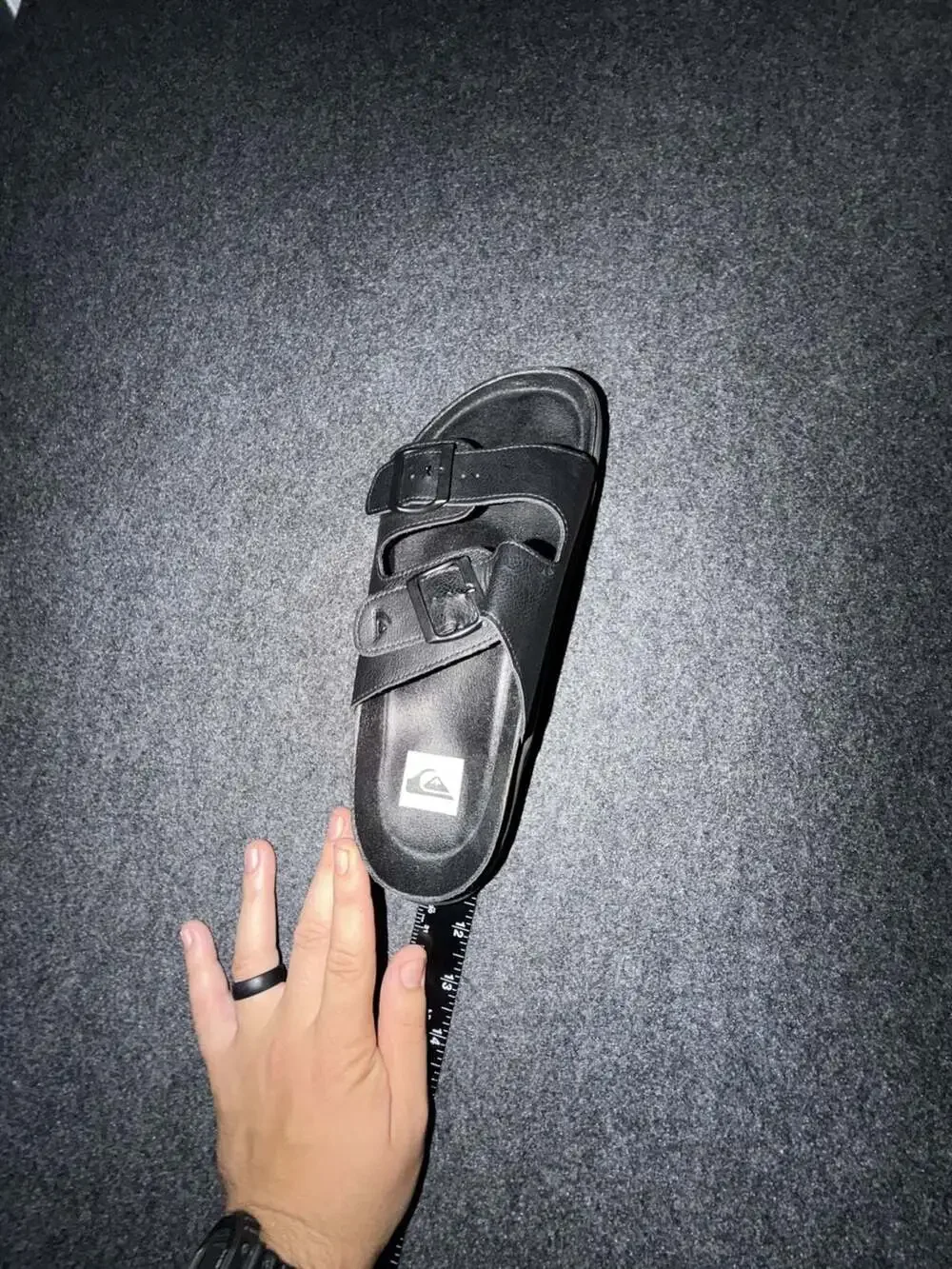 Quiksilver Embark Double Strap Sandals approximately 12.5 inches heel-to-toe